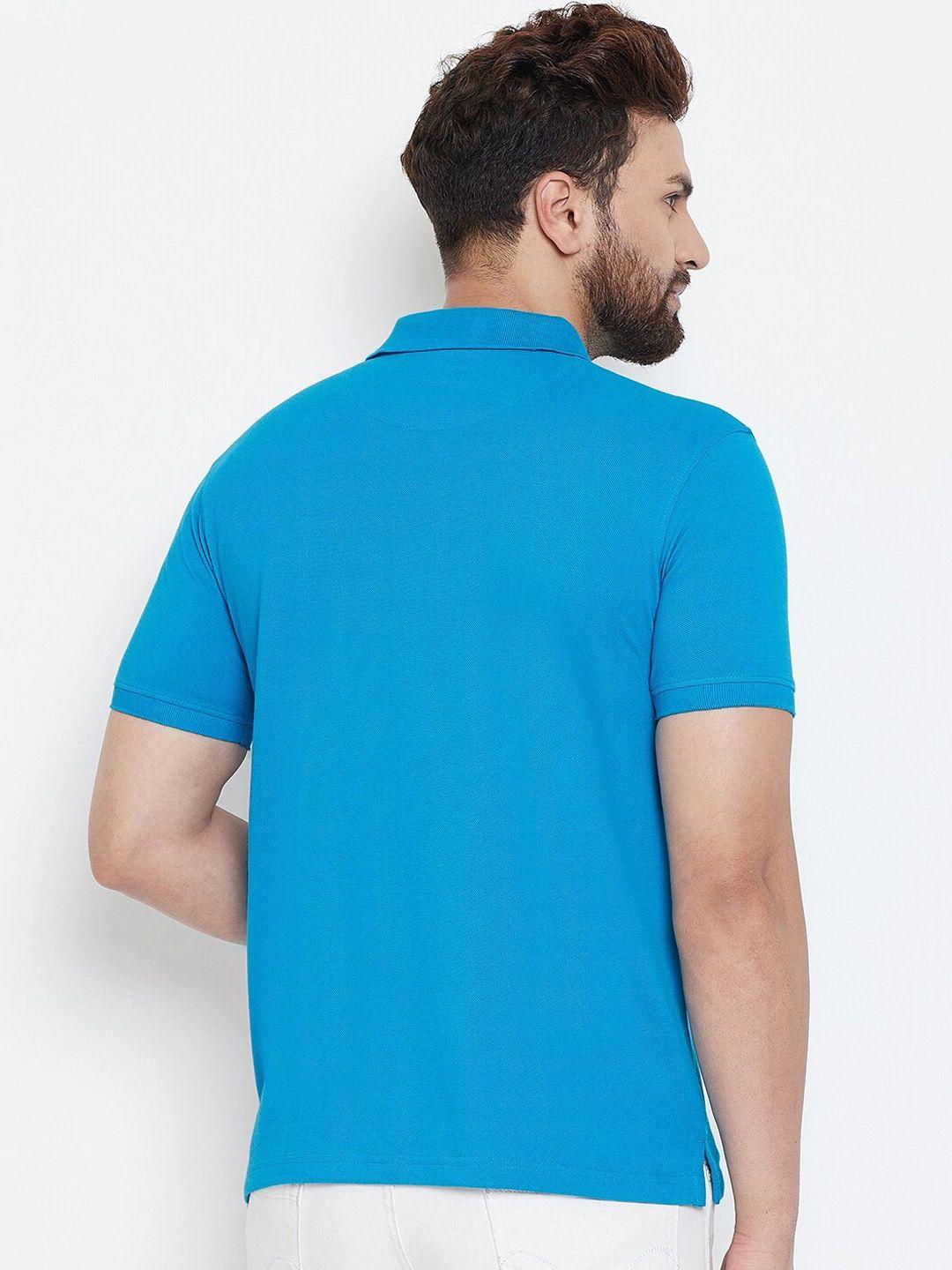 Cotton Blend Solid Half Sleeves Polo T-Shirt