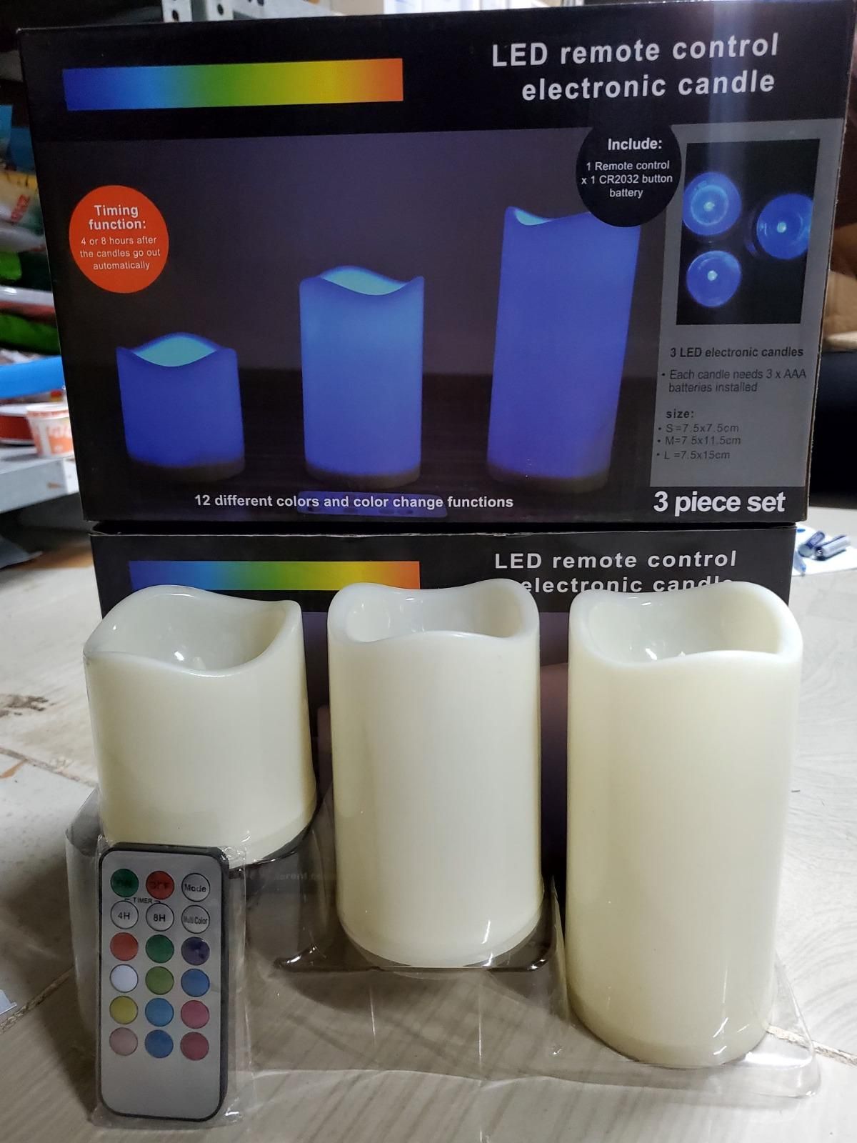 Decorative Flameless LED Pillar Luma Candle Lamp